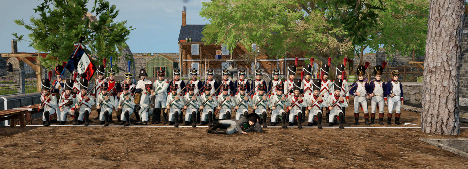 Photo de groupe du 82GRP devant les remparts
